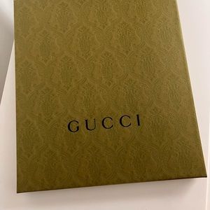 Gucci box with tissue 13” W x 15”Tall